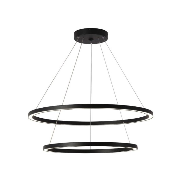 Immax 07158-B80-60 LED Hängeleuchte Neo Fino 1x93W | 6975lm | 2700-6500K - dimmbar, Fernbedienung, intelligent, schwarz
