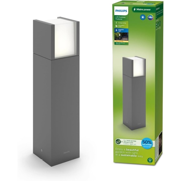 Philips 8720169278066 LED Wegeleuchte Arbour | 3,8W integrierte LED-Quelle | 800lm | 2700K