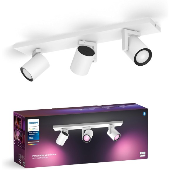 Philips 8720169318137 Spot-Deckenleuchte Argenta  | 3x4,2W GU10 | 2000-6500, RGBK