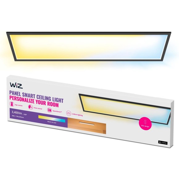 Philips WiZ 8720169071414 LED Deckenleuchte Ceiling RT | 36W integrierte LED-Quelle | 3400lm | 2700-6500K