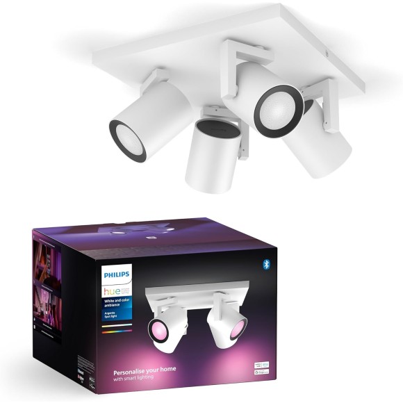 Philips 8720169318199 Spot-Deckenleuchte Argenta  | 4x4,2W GU10 | 2000-6500, RGBK