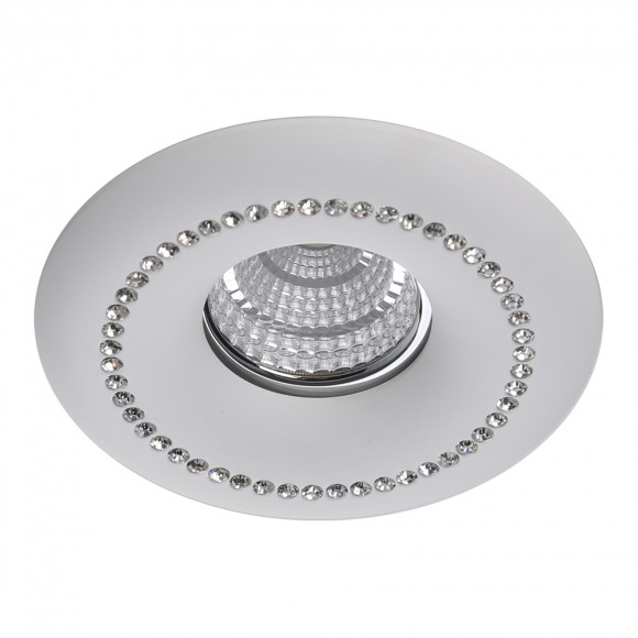 Emithor 71090 Kristall FIX Einbauleuchte GU10/50W, weiß