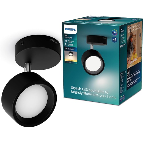 Philips 8720169174825 LED Spotleuchte Bracia | 5,5W integrierte LED-Quelle | 550 lm | 2700K