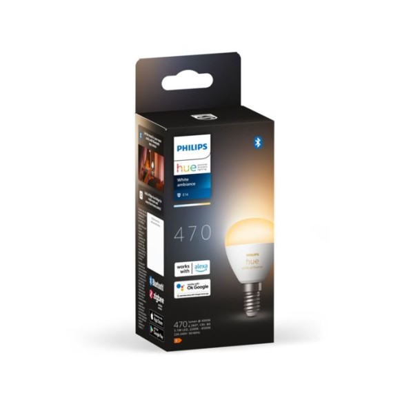 Philips 8719514491106 LED intelligente Lampe | 5,1W E14 | 470 lm | 2200-6500K