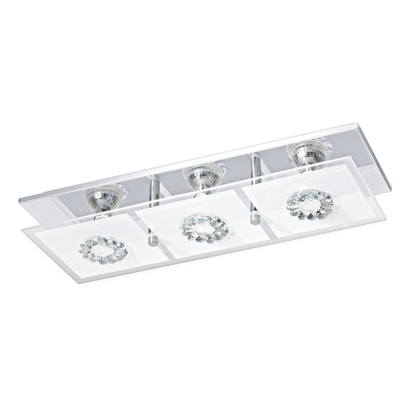 Eglo 93782 RONCATO GU10 3x3W Deckenleuchte, Kristall