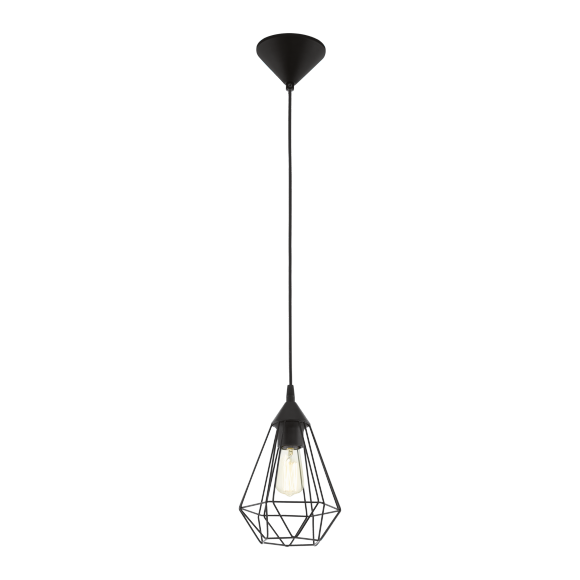 Eglo VINTAGE 94187 Pendelleuchte TARBES schwarz E27 1x60W