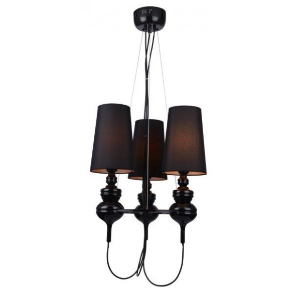 Azzardo AZ2163 Pendelleuchte Baroco 3 3x50W | E27 | IP20- schwarz
