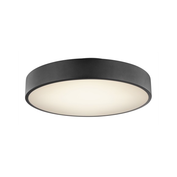 Globo 41744-24S LED Deckenleuchte Wiss 1x24W | 1350lm | 3000-6000K - dimmbar, Fernbedienung, Nachtmodus, Memoryfunktion, schwarz, opal