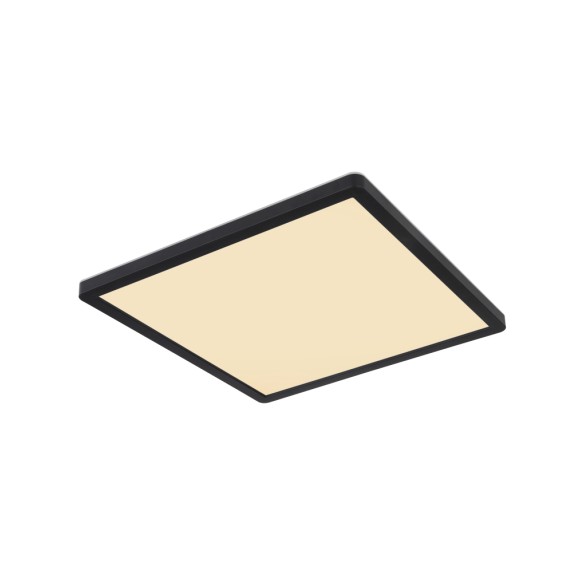 Globo 41563-18B LED Deckenleuchte Sapana 1x18W | 1500lm | 3000 K | IP44 - Schaltdimmer, Memoryfunktion, schwarz, opal