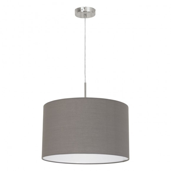 Eglo 31574 Paster Textilien Hängelampe 1X60W anthrazit-braun