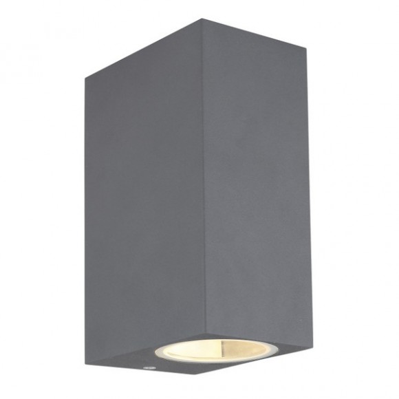 Globo 34164-2 Außenwandleuchte Veronika 2x35W | GU10 | IP44 - Anthrazit