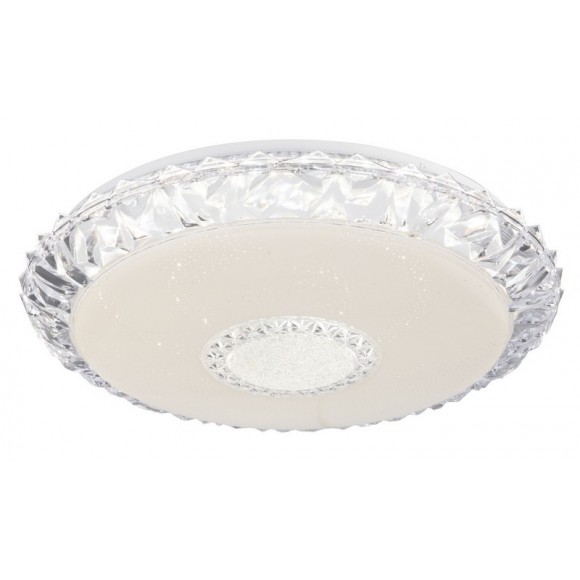 Globo 48413-40SH LED-Deckenleuchte Eddie 1x40W | 2980lm | 3000-6500K - smart, Fernbedienung, dimmbar, Timer, Glitzereffekt, Memory-Funktion, opal, weiß