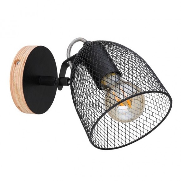 Globo 54034-1 Wandleuchte Josina 1x60W | E27 - braun, schwarz