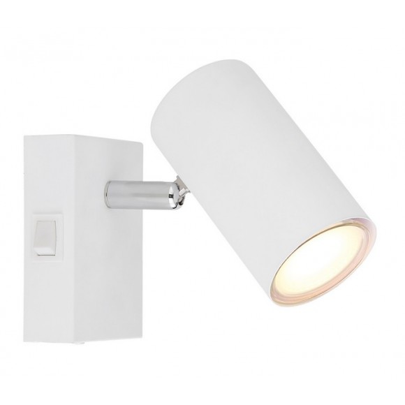 Globo 57911-1W Wandleuchte Robby 1x25W | GU10 - Schalter am Körper, weiß