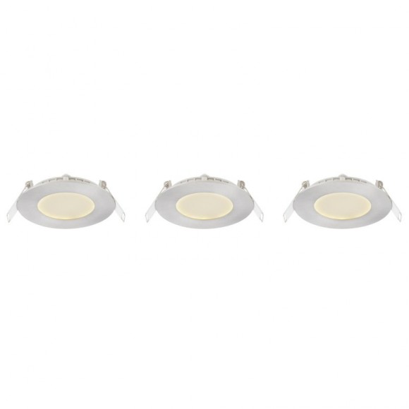 Globo-12370N-3 LED Decken- und Spotleuchte Alid 3x3W | 450L | 3000K - 3 Stück, Nickel, matt, opal