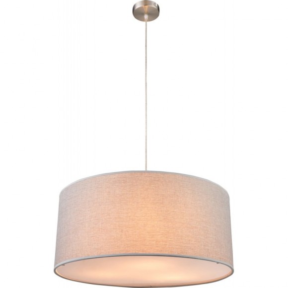 Globo 15185H1 Pendelleuchte Paco 1x60W | E27 - grau, matt, Nickel