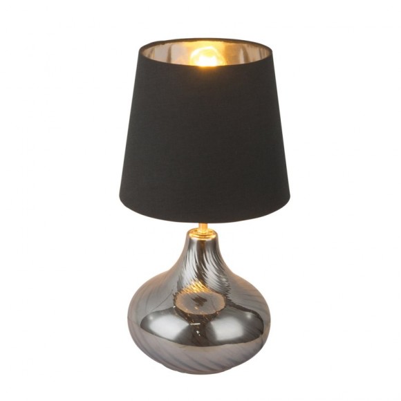 Globo 24000SB Tischleuchte Johanna 1x40W | E27 - golden, schwarz