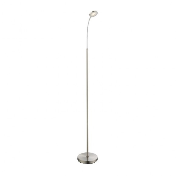 Globo 24122S LED Stehlampe Deniz 1x5W | 350L | 3000K - flexibler Arm, Nickel, chrom
