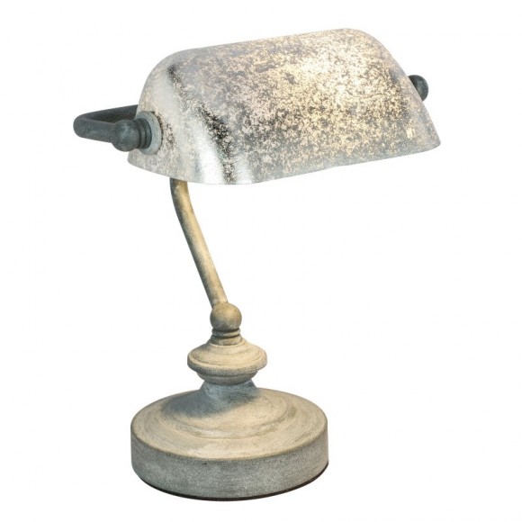 Globo 24917G Tischlampe Antike 1x25W | E14 - silber Steinitat
