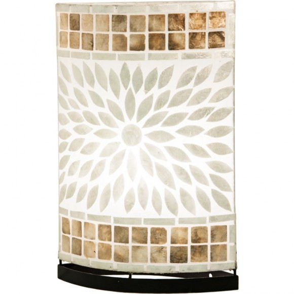 Globo 25826T Tischleuchte Bali 1x40W | E27 - Imitation Muscheln
