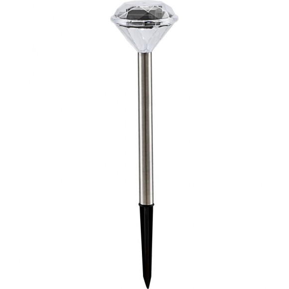 Globo 33956-3 LED Solar-Außenleuchte Solar 1x0,06W | IP44 - Set 3 Lampen, Erdspieß, Edelstahl