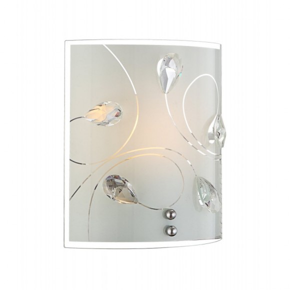 Globo 40414-1W Wandleuchte Alivia 1x60W | E27 - Nickel matt, opal