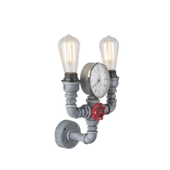 Globo 43001W2 Wandleuchte Bayuda 2x60W | E27 - grau