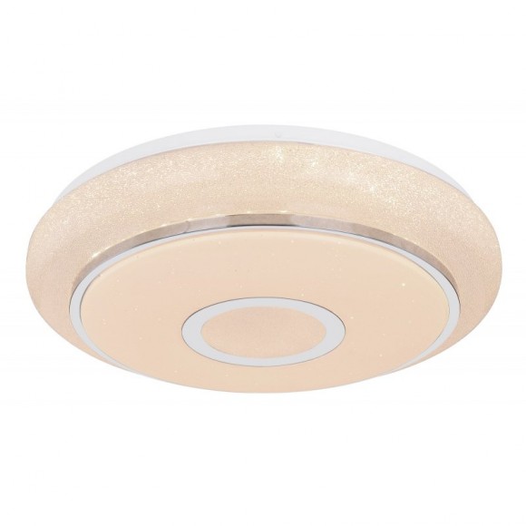 Globo 48389-40 LED Deckenleuchte Dani 1x40W | 3100lm | 3000K-6500K - dimmbar, Farbfixierung, Fernbedienung, chrom, weiß