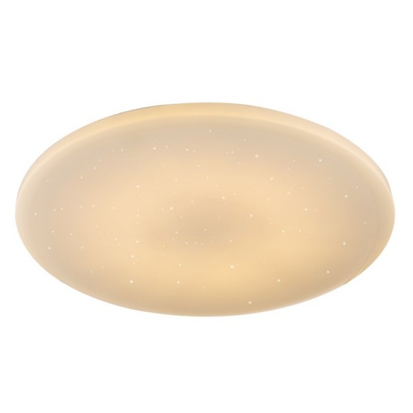 Globo 48392-60 LED Deckenleuchte mit Bewegungssensor PeTermin 1x60W | 180-3800lm | 2700K-6500K - Fernbedienung, dimmbar, Farbfixierung, Memory-Funktion, Termin, Glitzereffekt, opal weiß