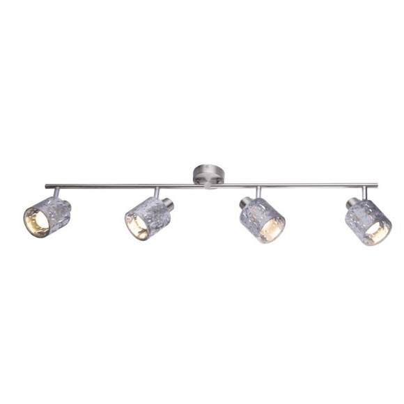 Globo 54122-4 Deckenaufbau Spotleuchte Alys 4x8W | E14 - silber