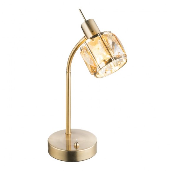 Globo 54358-1T Tischleuchte Mero 1x40W | E14 - golden, amber