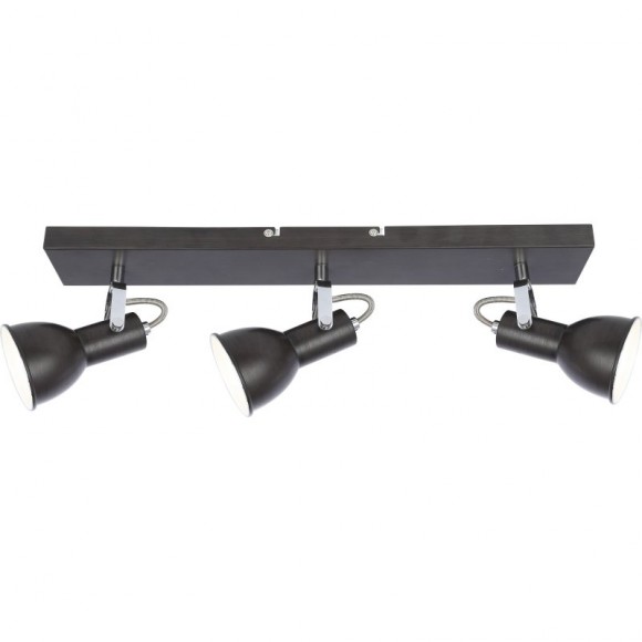 Globo 54643-3 Wand- oder Deckenleuchte Fargo 3x40W | E14 - braun, weiß