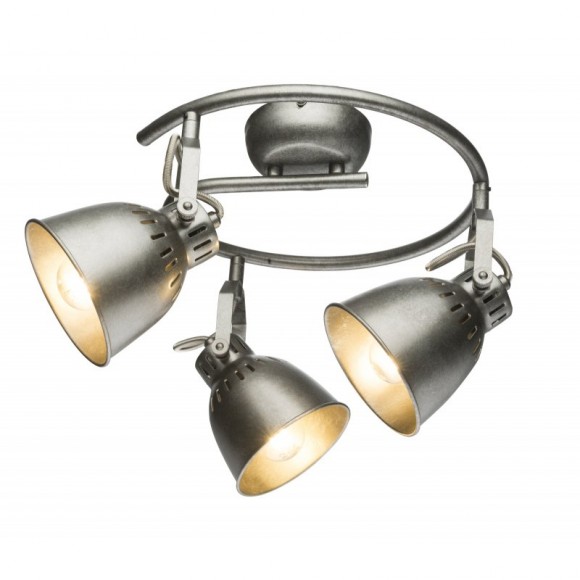 Globo 54651-3 Deckenleuchte Hernan 3x40W | E14 - silbergrau