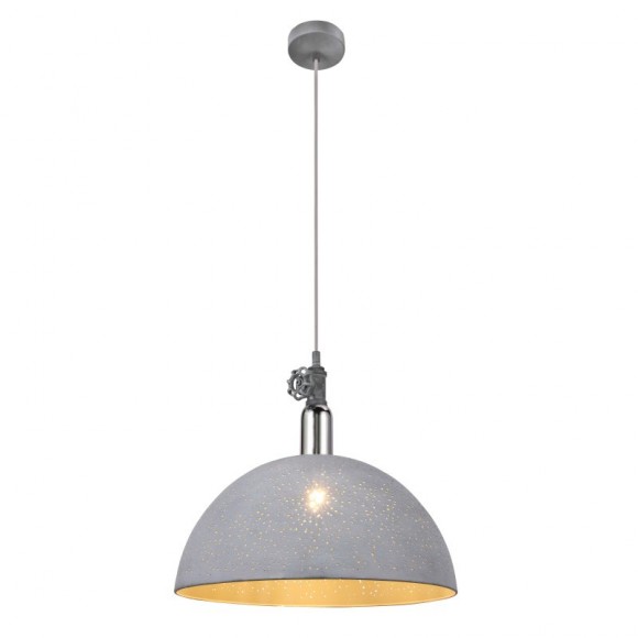 Globo 54653H Pendelleuchte Fabian 1x60W | E27 - grau