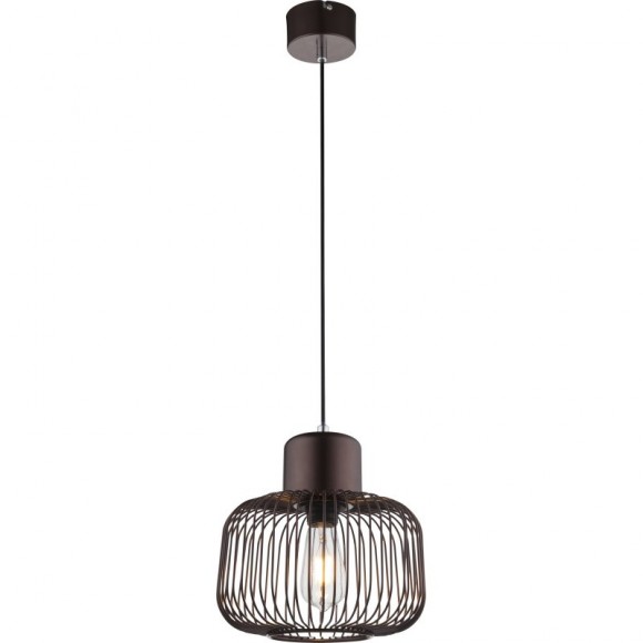 Globo 54801H2 Pendelleuchte Akin 1x60W | E27 - bronze