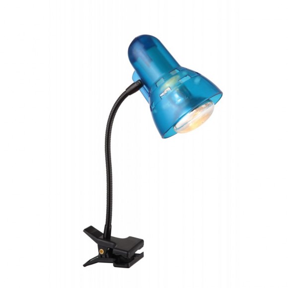 Globo 54851 Klemmleuchte Clip 1x40W | E14 | R50 - schwarz, blau
