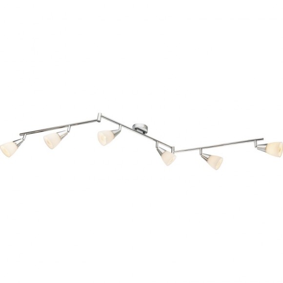 Globo 54919-6 Deckenleuchte Tadeus I 6x40W | E14 - verstellbar, chrom, opal