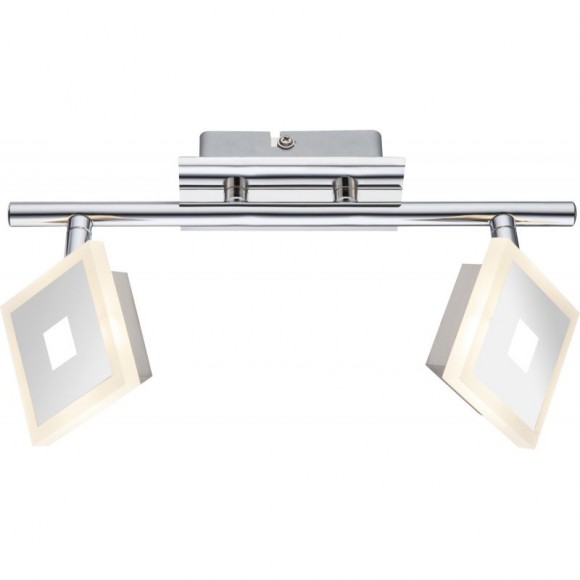Globo 56111-2 LED Wand- oder Deckenleuchte Gerolf 2x5W | 210L | 3000K - chrom
