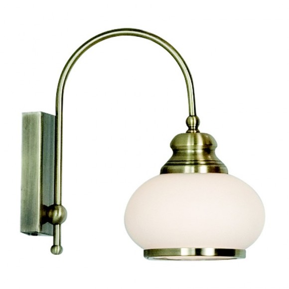 Globo 6900-1W Wandleuchte Nostalgikae 1x40W | E14 - Messing, opal