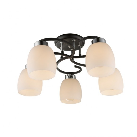 Globo 69018-5 Deckenleuchte Pessoa IV 5x40W | E27 - schwarz opal, chrom