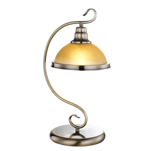 Globo 6905-1T Tischleuchte Sassari 1x60W | E27- Messing, Bernstein