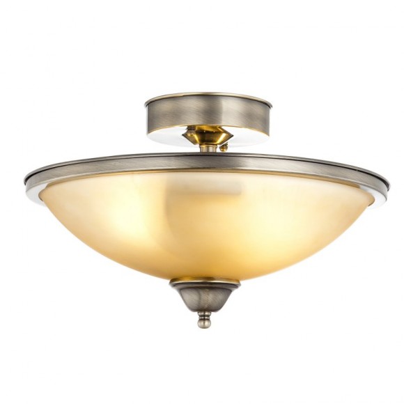 Globo 6905-2D Deckenleuchte Sassari 1x60W | E27 - Messing, Bernstein