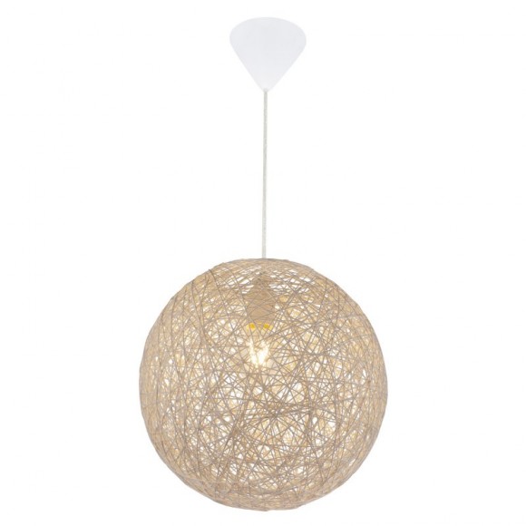 Globo 15252B Pendelleuchte Coropuna 1x60W | E27 - weiß, beige
