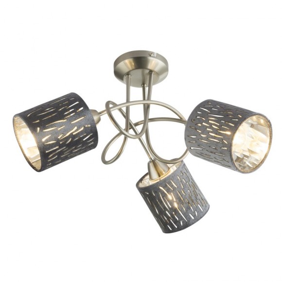 Globo 15265-3D Deckenleuchte Tuxon 1x40W | E14 - silber