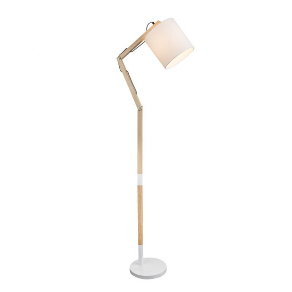 Globo 21510S Stehleuchte Mattis 1x60W | E27 - schwenkbarer Arm, weiß