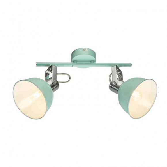 Globo 54641-2 Wand- oder Decken- und Spotleuchte Roli 2x25W | E14 - Minze