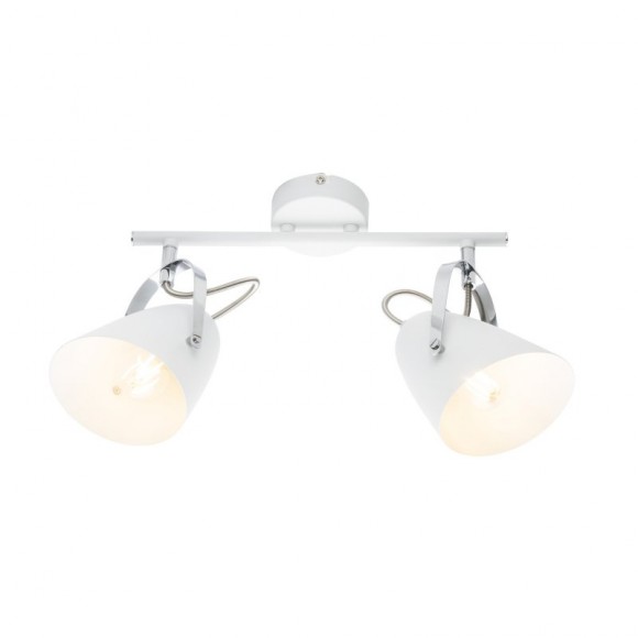 Globo 54654-2 Decken- oder Wand- und Spotleuchte Armeca 2x40W | E14 - einstellbar, weiß