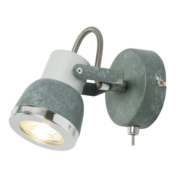 Globo 57000-1 Wandleuchte Sabinyo 1x50W | GU10 - Schalter auf dem Körper, Stein, chrom