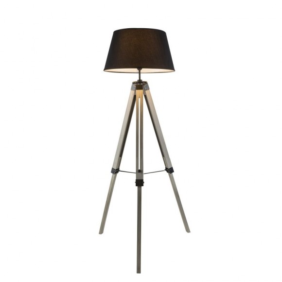 Globo 58293 Stehleuchte Mareen 1x40W | E27 - höhenverstellbar, schwarz