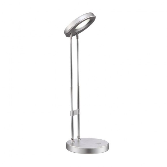 Globo 58390 LED Tischleuchte Eloen 1x2W | 200lm | 3000K - höhenverstellbar, Schalter an dem Körper, silber
